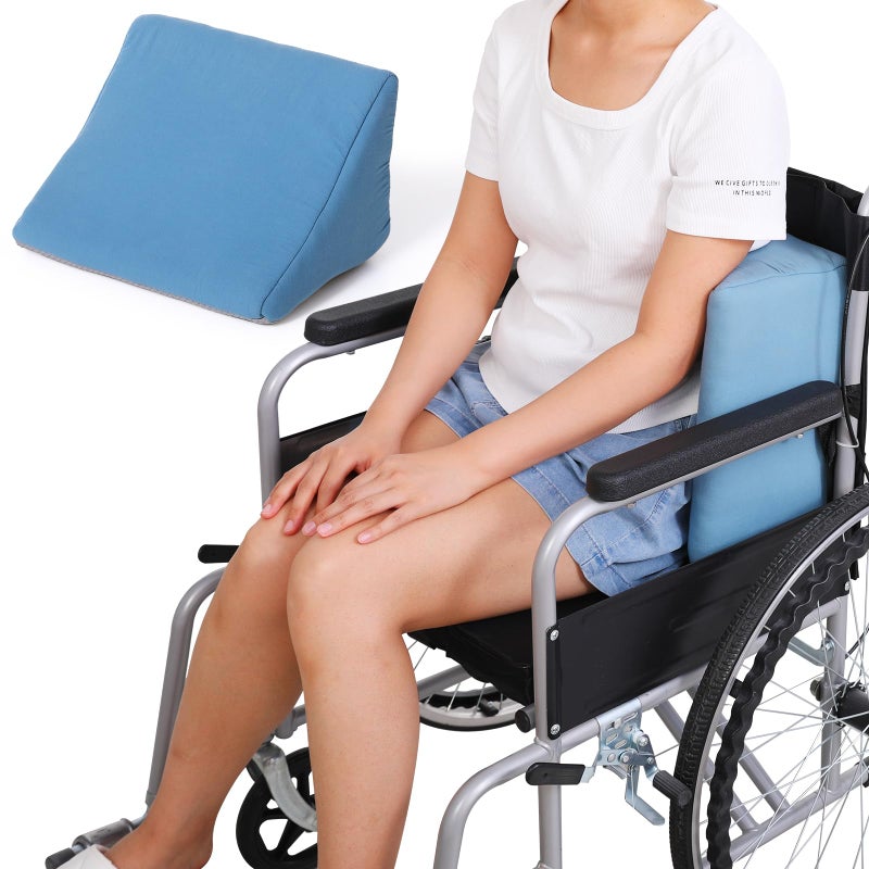 Beuuatm Lateral Support for Wheelchair Side Guards Wheelchair Back Support Wedge Cushion for People Unable to sit Upright in wheelchairs